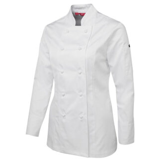 CHEF'S JACKET - LADIES LONG SLEEVE (Add Your Logo)
