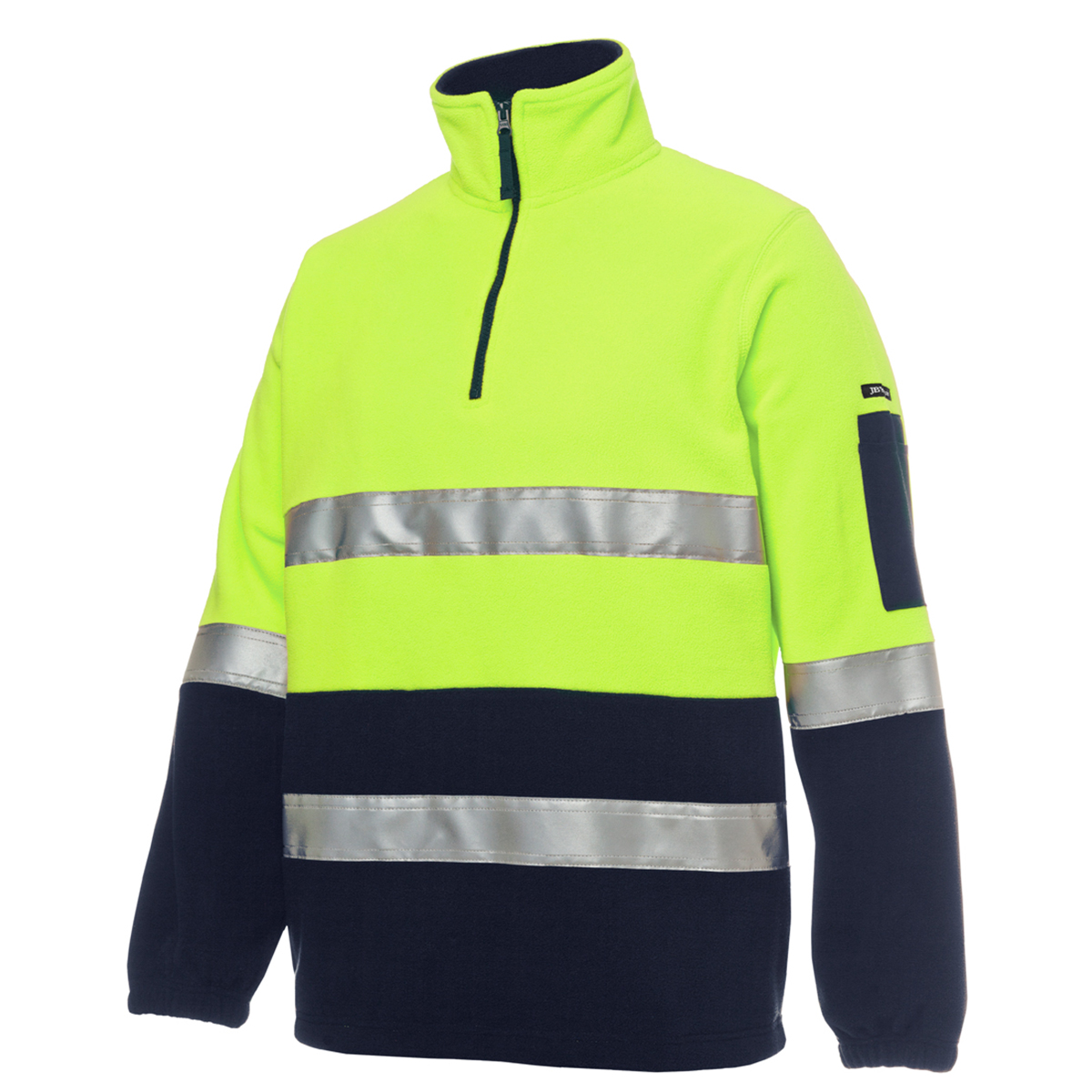 HI-VIS (DAY+NIGHT) 1/2 ZIP POLAR (Add Your Logo)
